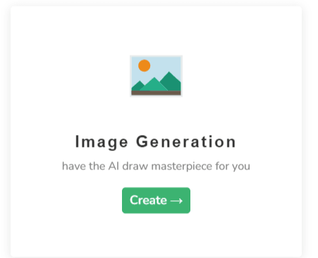Step 1 — select Image Generation tool