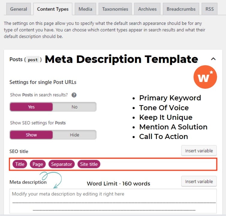 Meta Description Template