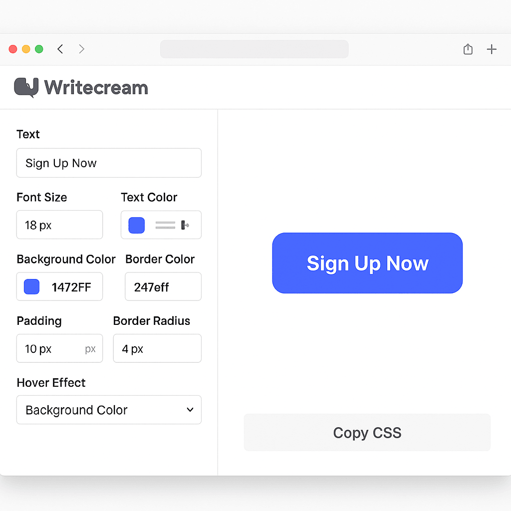 CSS button styling