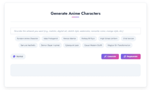 Anime Character Generator