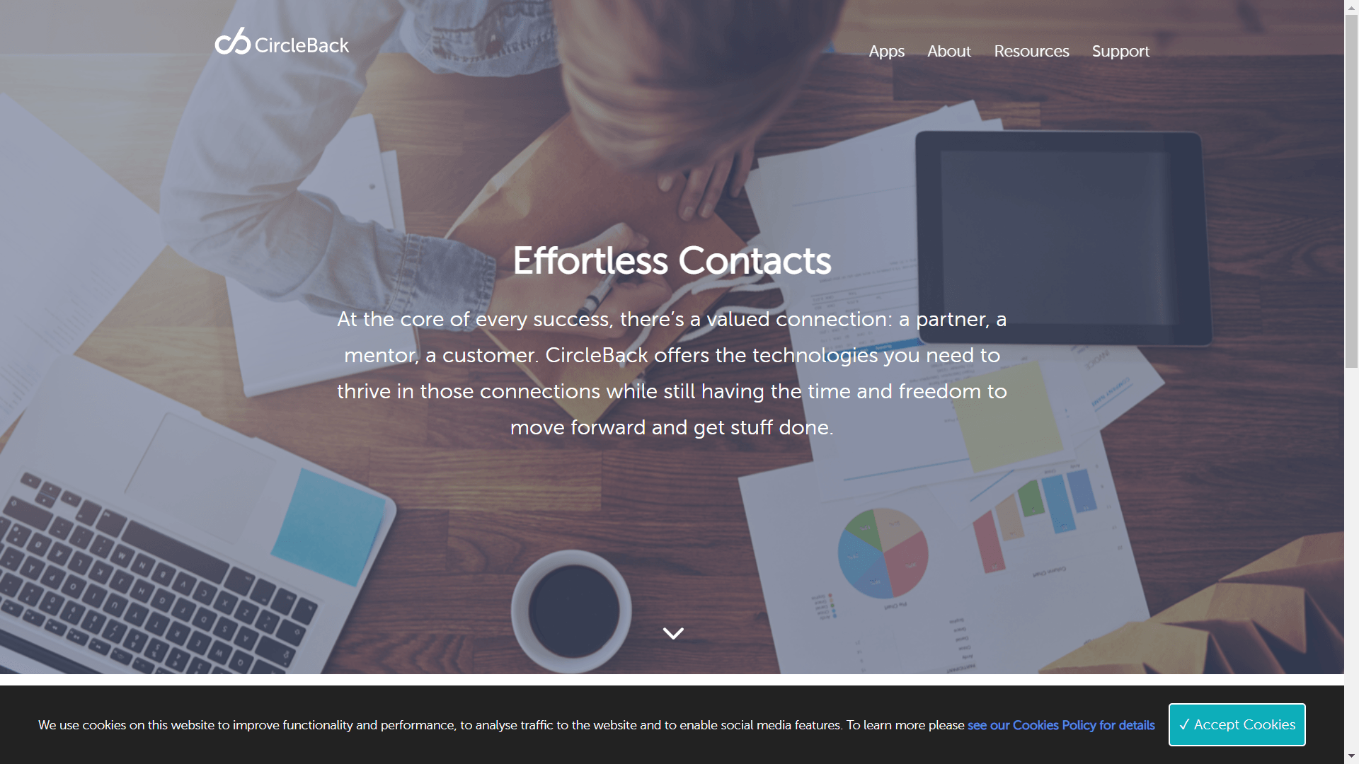 CircleBack Website User Interface