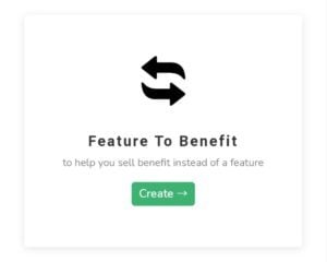 Feature To Benefit Tool Image