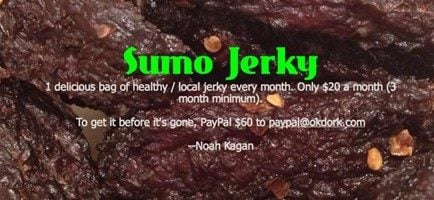 Sumo Jerky Website User Interface