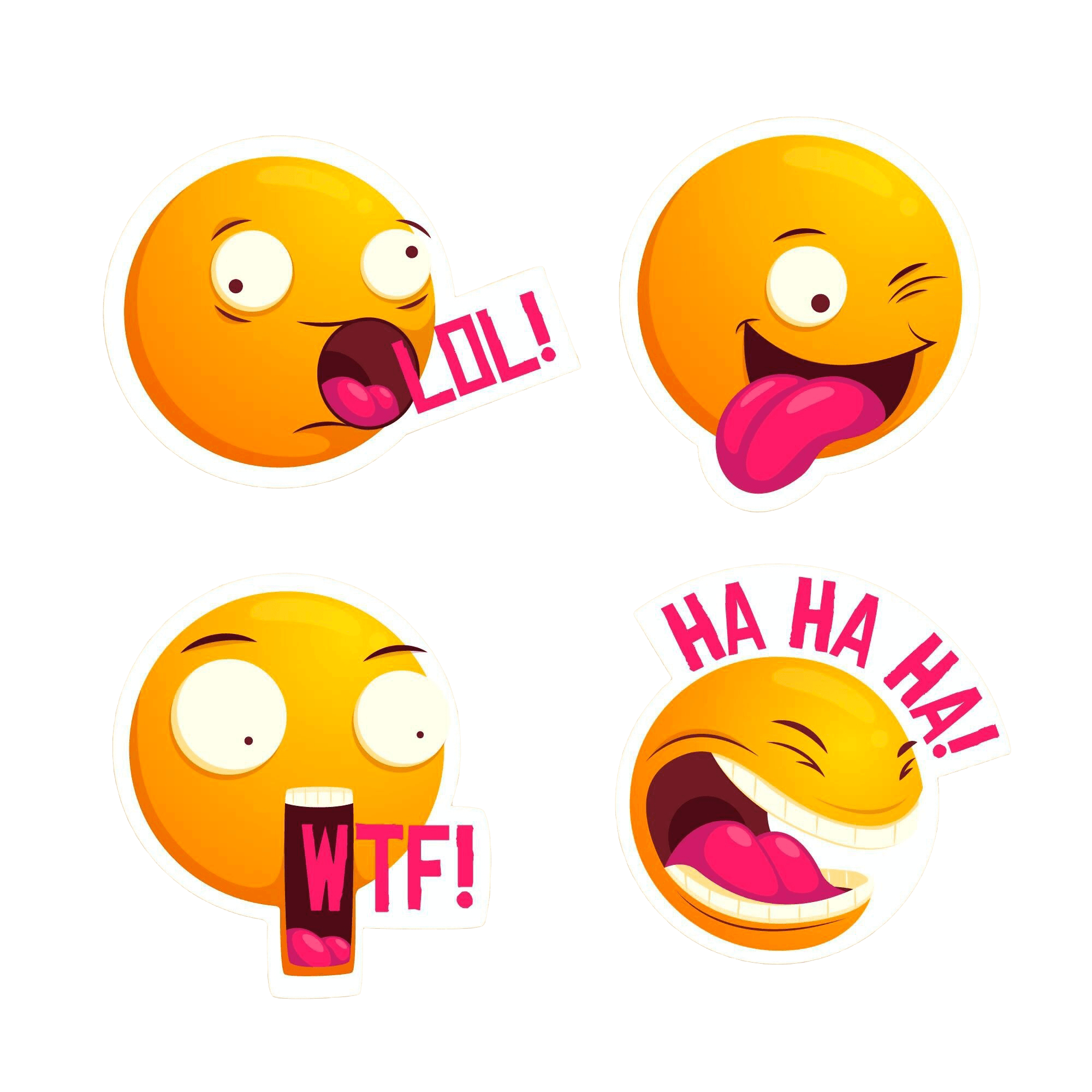 Funny emoji stickers