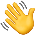 How Waving Hand emoji looks on Apple.